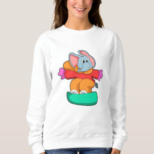 Moletom Elefante no Snowboard com Snowboard