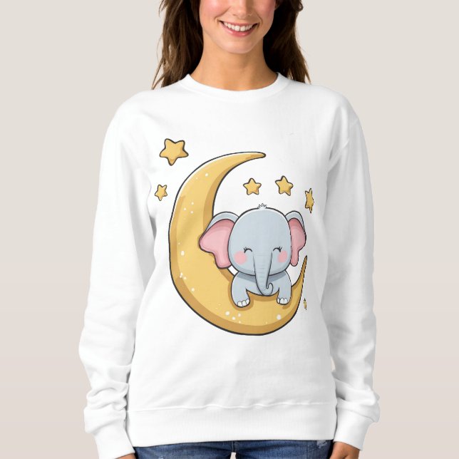 Moletom Elefante para Bebê Sonolento (Frente)