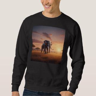 Moletom Elefante Robô ao Pôr do Sol