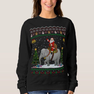 Moletom Elefante Ugly Xmas Papais noeis Presentes Andando