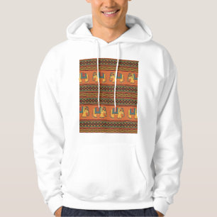 Moletom Elefantes Indianos, Laranja Tradicional Sem Costur