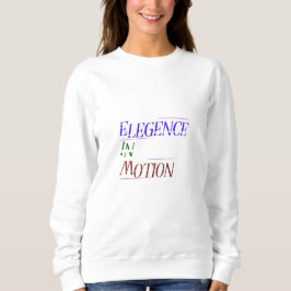 Moletom Elegance in Motion Typography Women's Hoodie | Min