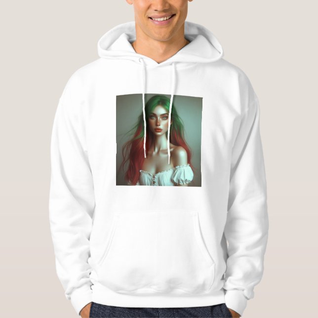 Moletom Elegância de tonalidade dupla (Frente)