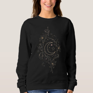 Moletom Elegância Floral Lunar – Design Floral e Lunar Son