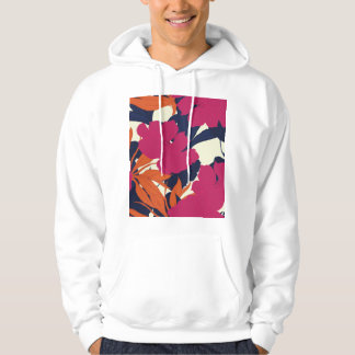 Moletom elegância floral: padrão abstrato