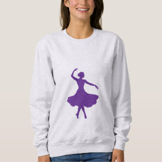 Moletom Elegant Ballerina Silhouette Ballet Dancer
