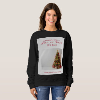 Moletom Elegant Christmas Tree Holiday Sweatshirt – Festiv