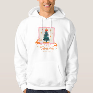 Moletom 🎄 Elegant Christmas Tree with Reindeers – Merry