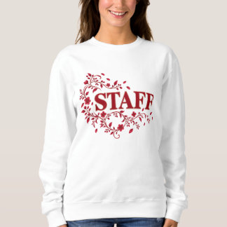 Moletom Elegant Floral STAFF Sweatshirt for Shops, Events