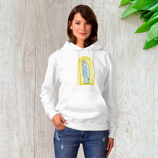 Moletom Elegant Virgin Mary Catholic Religious (Criador carregado)