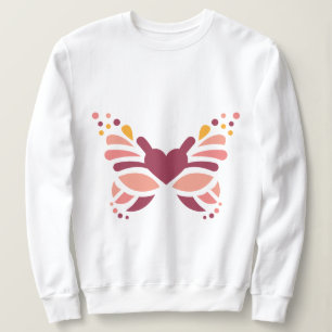 Moletom Elegante Borboleta Pastel Boho Feminino
