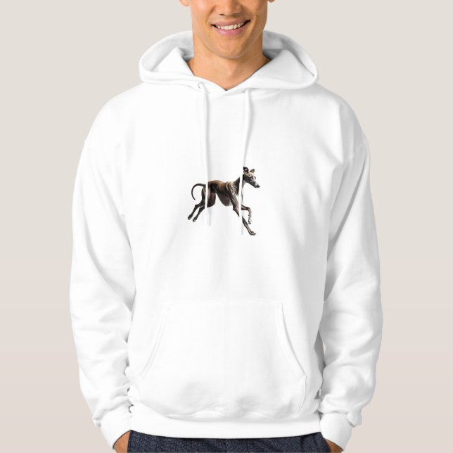 Moletom Elegante italiano Greyhound Hoodie (Frente)
