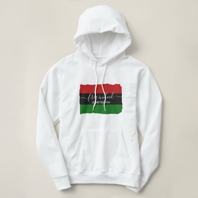 Moletom Elegante JUNETEENTH REALMENTE GRÁTIS (Frente do Design)