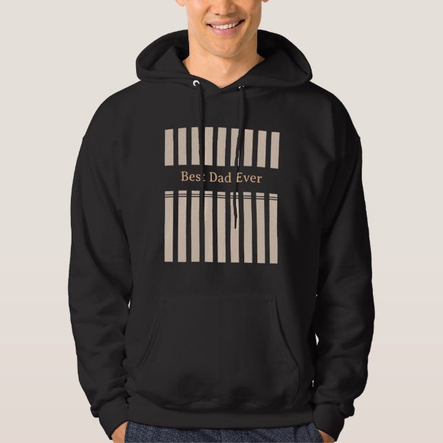 Moletom Elegante Personalizado Melhor Pai de Todos Listrad (Frente)