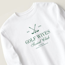 Elegante Script Clube Social de Esposas de Golfe P