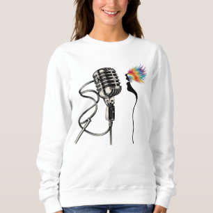 Moletom Elegante Silhouette Singer