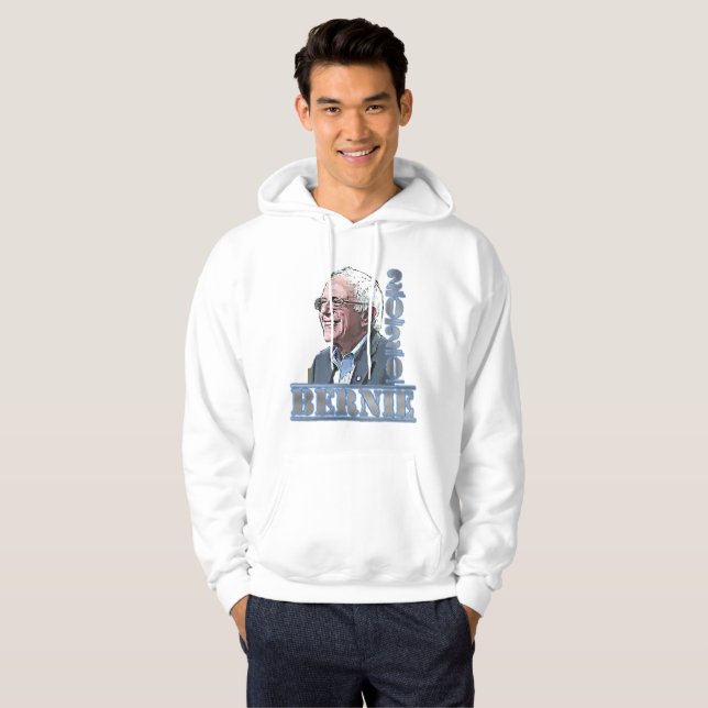 Moletom Eleições 2020 Bernie Sanders Apoiam Hoodie (Frente Completa)