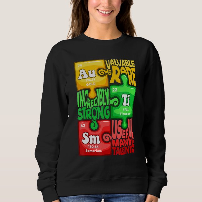 Moletom Elemento Químico Autismo (Frente)