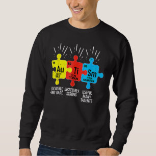 Moletom Elementos Autismo Sensibilização Periódica da Mesa