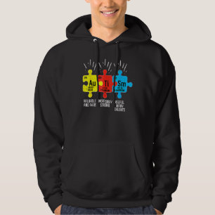 Moletom Elementos Autismo Sensibilização Periódica da Mesa