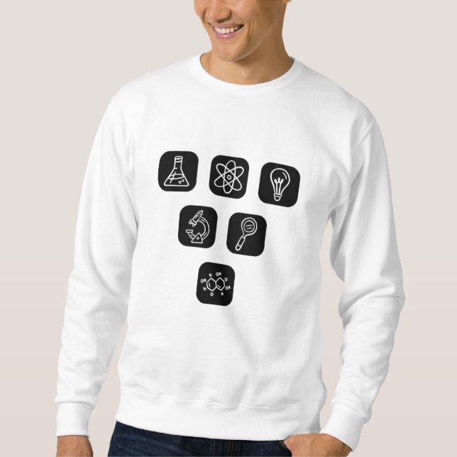 Moletom Elementos Científicos Itens (Frente)