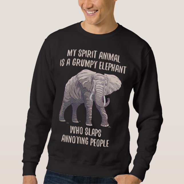 Moletom Elephant  Grumpy Love Retro (Frente)