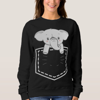 Moletom Elephant In Poket Elephants   For Men Women