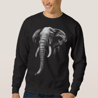 Moletom Elephant Minimal Animal Line Realistic Modern