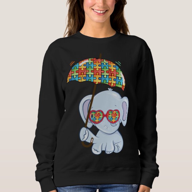Moletom Elephant Mom Autism Child Awareness Choose Kindnes (Frente)