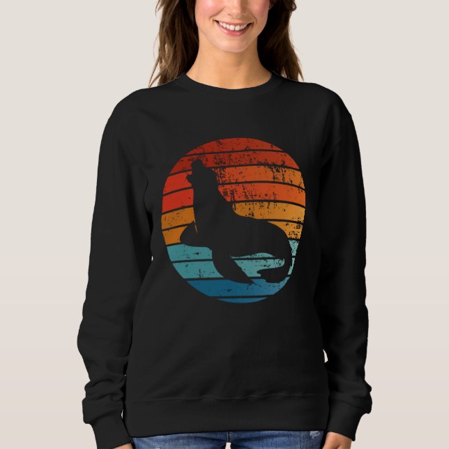 Moletom Elephant Seal Sunset Retro Vintage (Frente)
