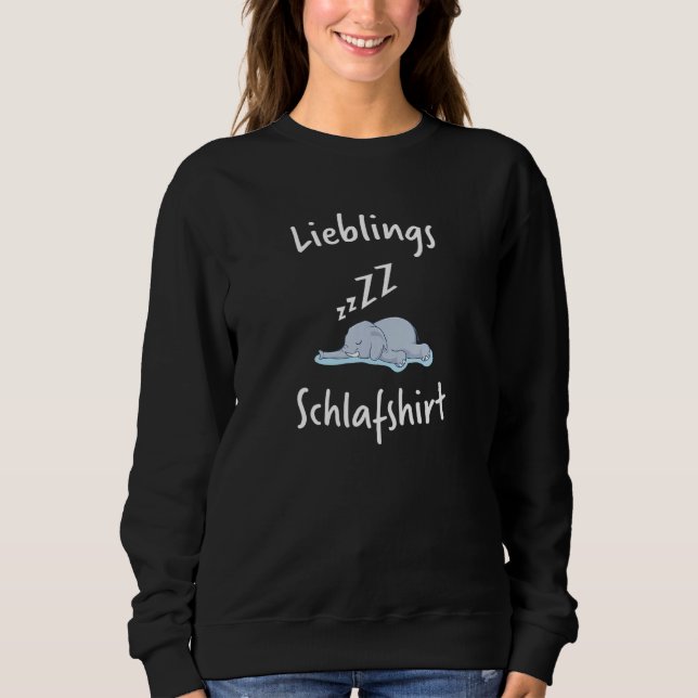 Moletom Elephant Sleep Pijamas Nightdress Ideia (Frente)