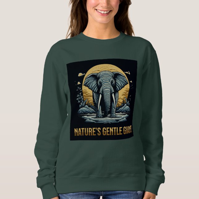 Moletom Elephants Nature's Gentle Giant (Frente)