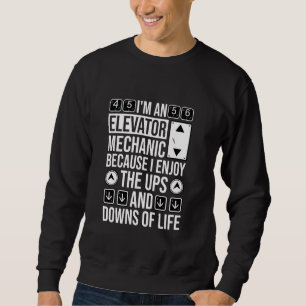 Moletom Elevator Mechanic Eu Aproveito A Ups, Elevator Tec