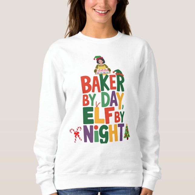 Moletom Elf Baker Vibes Baking Love Baking (Frente)