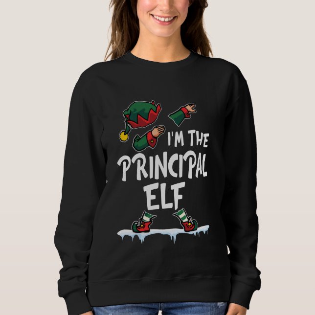 Moletom Elf Bonito Dabbing Na Neve Eu Sou O Principal Elf  (Frente)