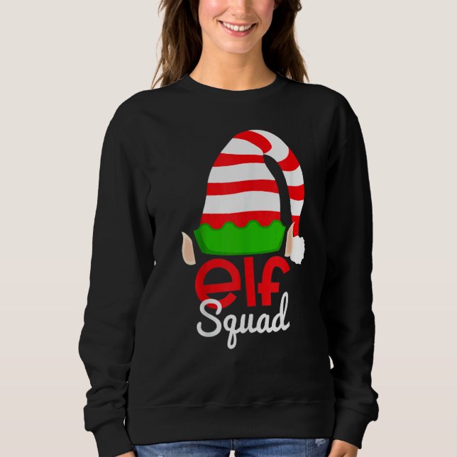 Moletom Elf Squad Christmas Matching Family Xmas Toddler B (Frente)