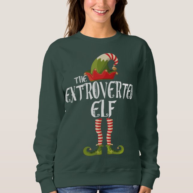 Moletom elfo extrovertido (Frente)