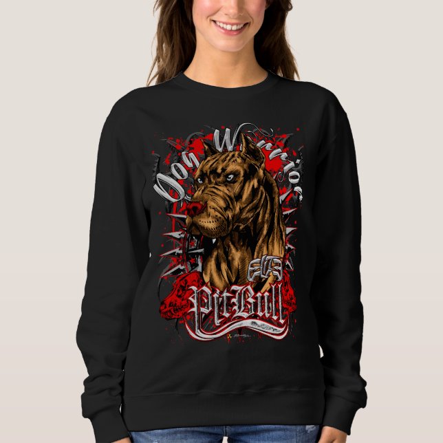 Moletom Elite Pitbull Dog Warrior (Frente)