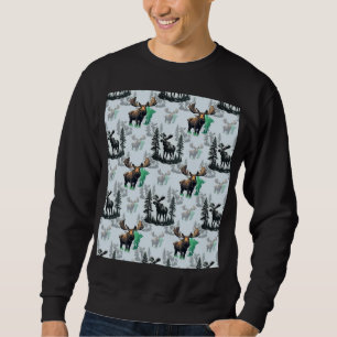 Moletom Elk Moose Antlers Deer Pattern Design