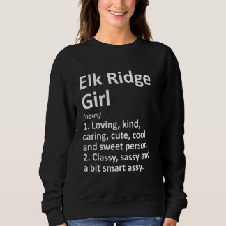 Moletom Elk Ridge Girl Ut Utah Funny City Home Roots
