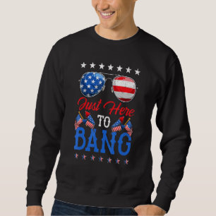 Moletom Em 4 De Julho Eu Estou Aqui Para Bater A Bandeira 