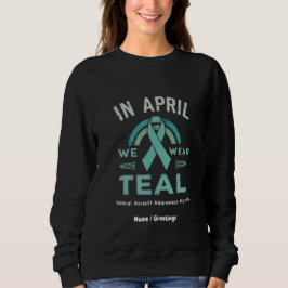 Moletom Em abril, Vestimos o Teal - Sensibilização para o 
