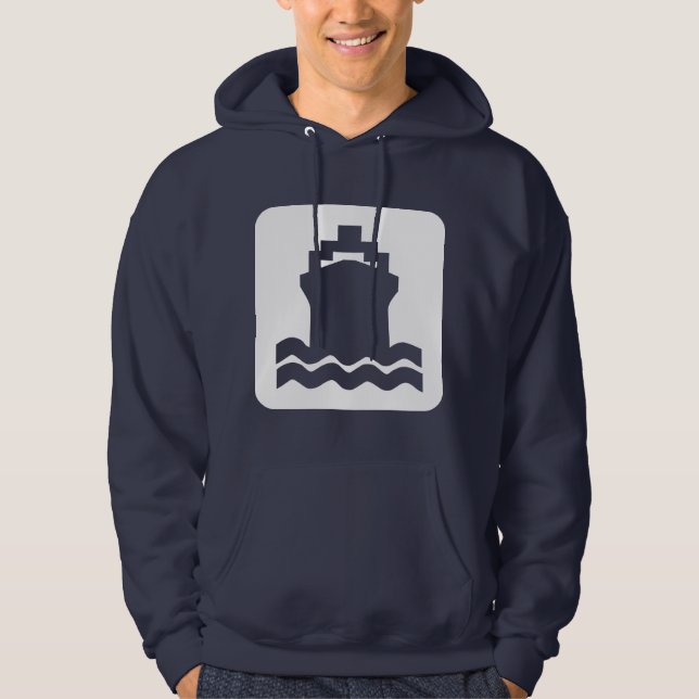 Moletom Em forma de navio - Branco (Frente)