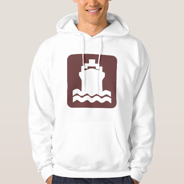 Moletom Em forma de navio - Marrom escuro (Frente)