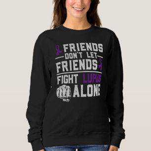 Moletom Em maio Lupus Warrior Ribbon Roxo Lupus Lupus