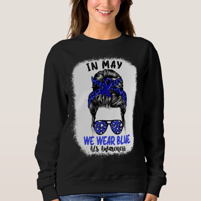 Moletom Em maio, Vestimos Blue Als Disease Senness Mu (Frente)