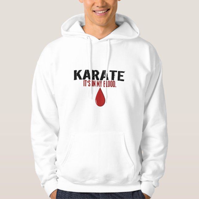 Moletom Em meu KARATÉ do sangue (Frente)