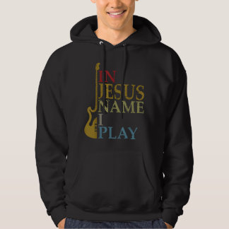 Moletom Em Nome de Jesus Eu Toço Guitarra