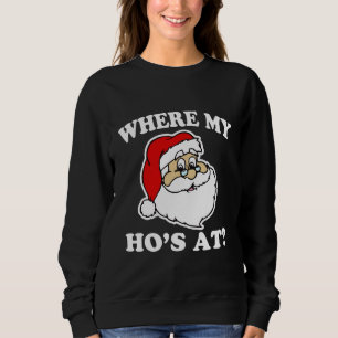 Moletom Em onde meu Ho? Natal engraçado do papai noel