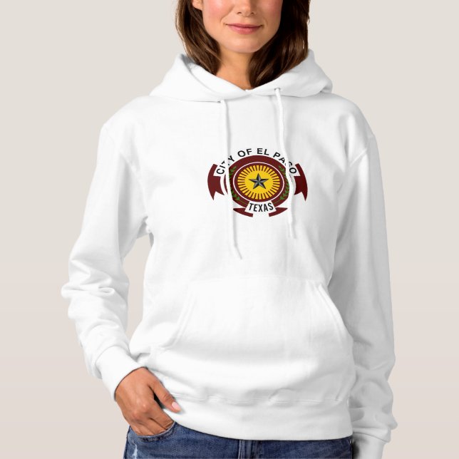 Moletom Emblema da Cidade de El Paso, Texas Hoodie (Frente)